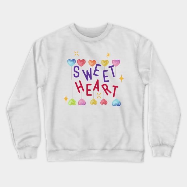 Sweetheart Crewneck Sweatshirt by lauraroman